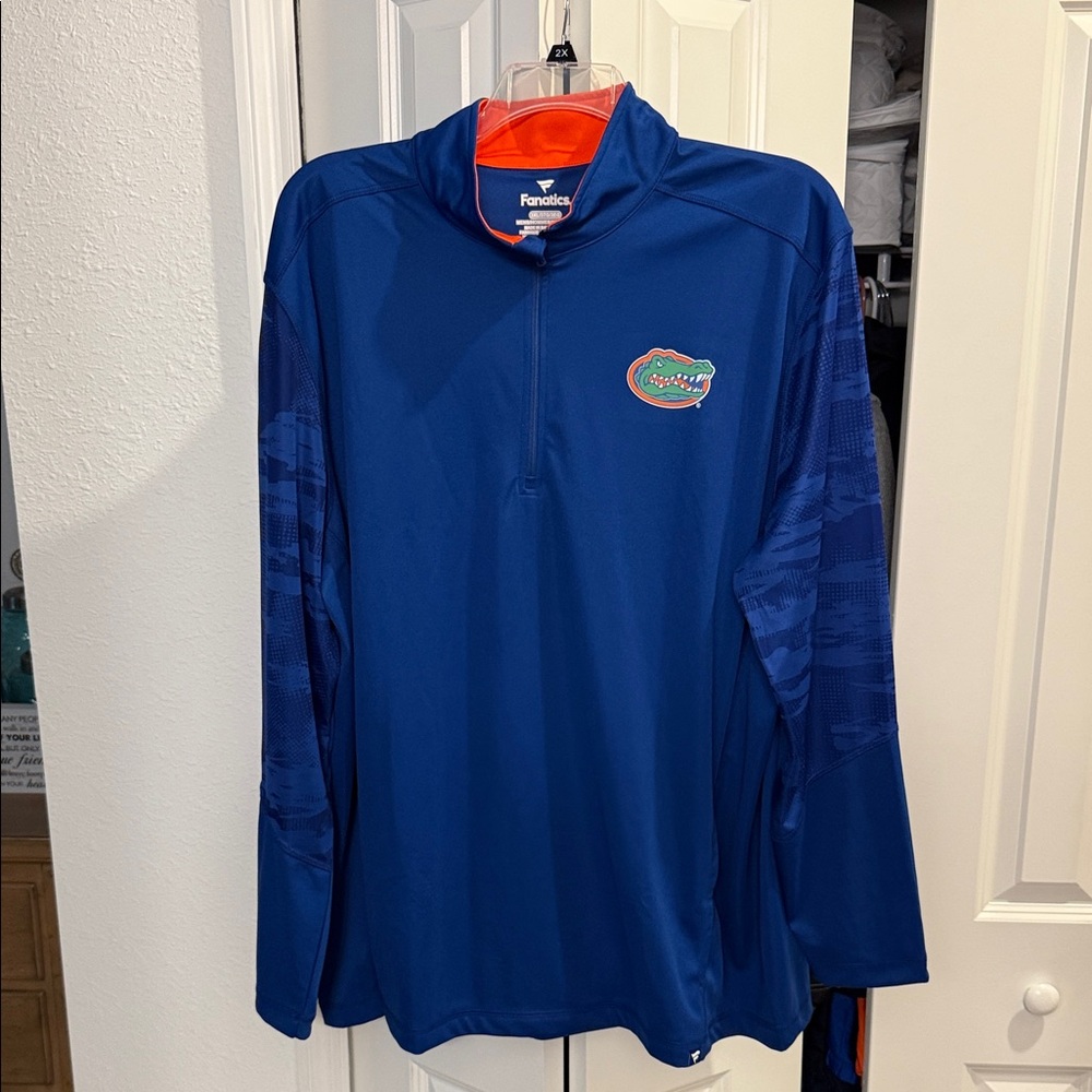 Fanatics Royal Blue Men's Rash Guard Gators